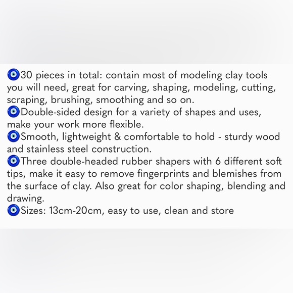 Clay Tools, Pottery Tools, Clay Sculpting Tools, Pottery Kit - Picture 9 of 9